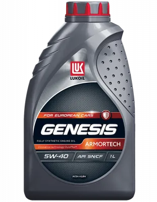 Масло Моторное Синтетическое ЛУКОЙЛ GENESIS armortech 5W40 API SN/CF (1л)  арт.3148670