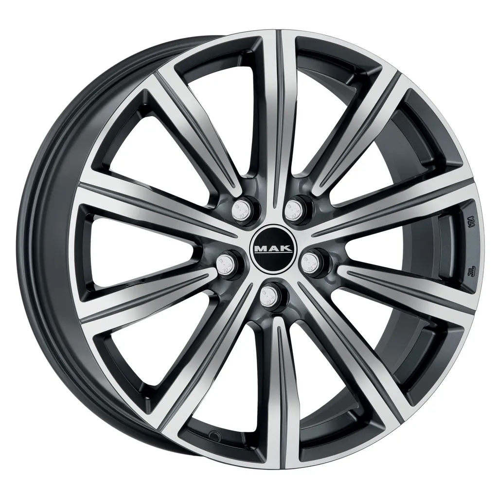 Диск Литой MAK мод.Birmingham D19*8.5 PCD 5*108 ET45 DIA63.4  Gun Met-Mirror Face  